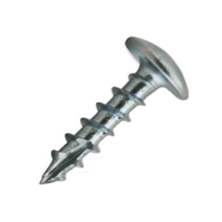 Wood Screw, #8, 3/4 In, Zinc Plated Stainless Steel Truss Head Phillips Drive, 12000 PK